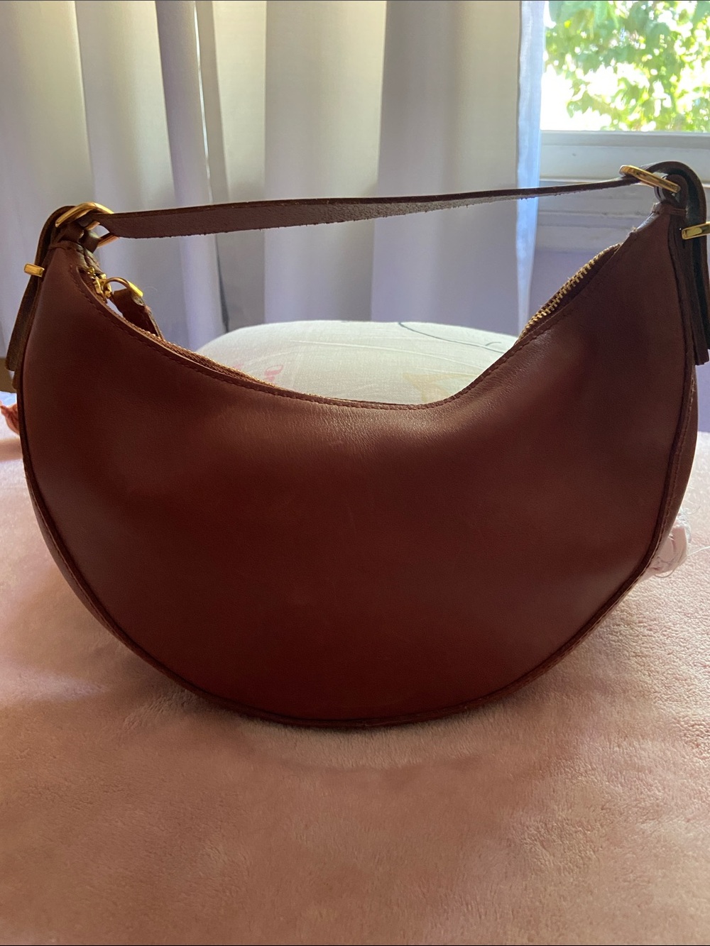 Madewell The Essential Top Handle Mini Bag in warm cinnamon *missing long strap*